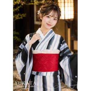 【17%OFF_SALE】ストライプドット柄浴...の詳細画像3