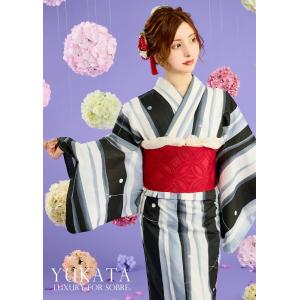 【17%OFF_SALE】ストライプドット柄浴...の詳細画像4