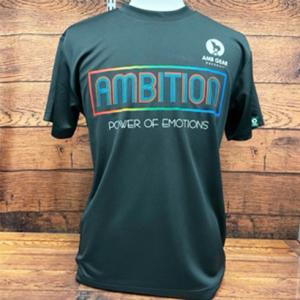 ambition アンビション ソブエオリジナル ハンドボール プラクティスシャツ プラシャツ 半袖 Tシャツ ブラック トレーニング 練習 ウェア AB23DT04-BLK｜sobuesports