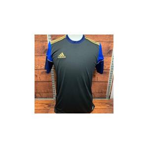 オリジナルカラー　アディダス　ハンドボール　プラクティスシャツ　ブラック×ゴールド　AJP-shirts