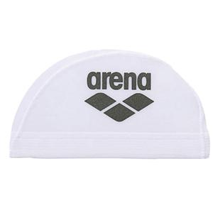 arena(アリーナ) スイムキャップ 帽子 浅メッシュキャップ ARN6414 ホワイト×ブラック 水泳 プール｜sobuesports