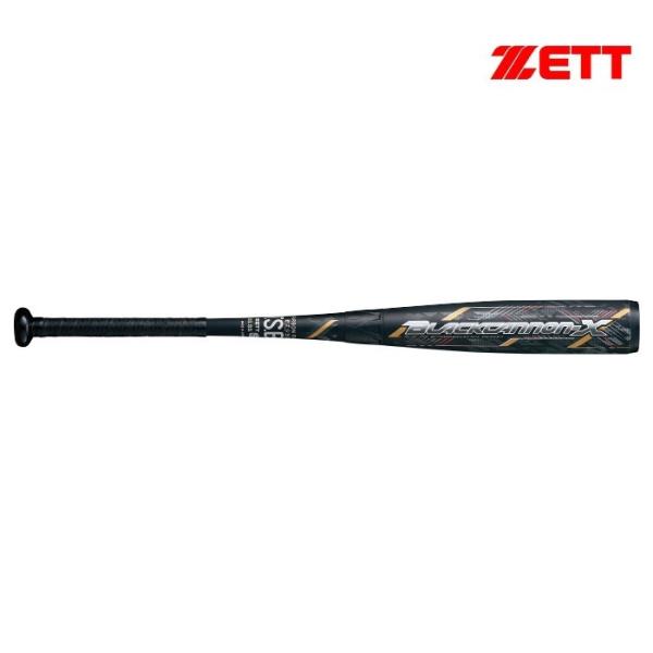 ZETT (ゼット) 野球 少年軟式バット ブラックキャノン X ブラック ヘッドバランス 76cm...