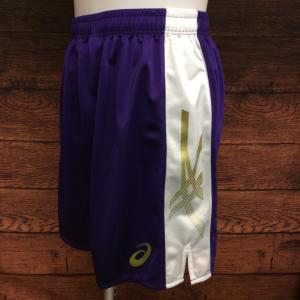 ASICS(アシックス)　数量限定　オリジナルカラー　ゲームパンツ　ハンドボール　GFPB20-X　PUWH(パープル×ホワイト）