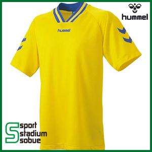 hummel（ヒュンメル）半袖ゲームシャツ　イエロー/ロイヤルブルー　ハンドボール　HAG3001-36S