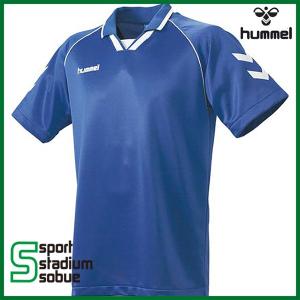 hummel（ヒュンメル）半袖ゲームシャツ　ロイヤルブルー/ホワイト　ハンドボール　HAG3006A-63S