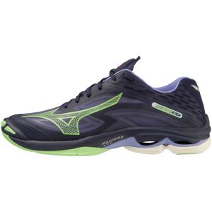 限定カラー mizuno ミズノ バレーボールシューズ WAVE LIGHTNING Z7 ウェーブライトニングZ7 V1GA220011 パープル×グリーン×シルバー ローカット 23AW｜sobuesports