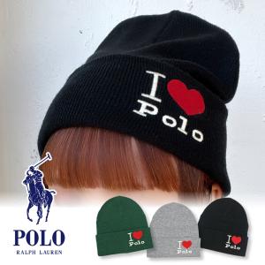 ポロ ラルフローレン 帽子 ビーニー ニット帽 定番 シンプル ワンポイント カジュアル メンズ レディース ギフト I HEART POLO BEANIE 返品交換不可｜socalworks