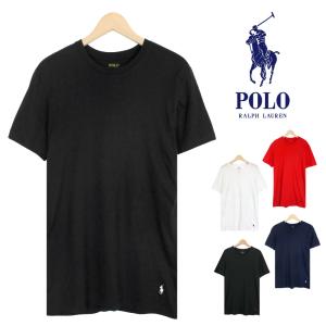ポロ ラルフローレン Tシャツ メンズ クルーネック 半袖 クラシック フィット アンダーウェア インナー 綿 丸胴 刺繍