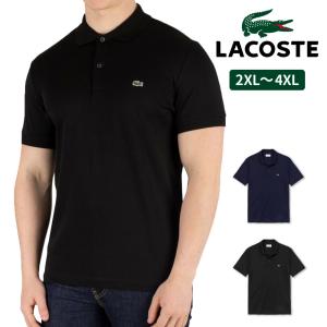 ラコステ LACOSTE メンズ ポロシャツ 半袖 トップス レギュラーフィット ワニ 大きいサイズ 2XL 3XL 4XL DH2050｜socalworks