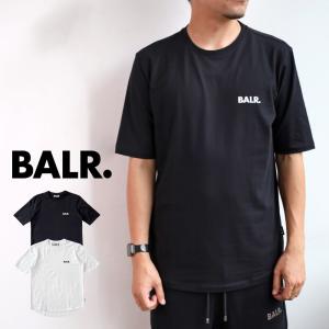 ボーラー メンズ ブランド ロゴ Tシャツ 半袖 クルーネック BALR. Athletic Small Branded Chest T-shirt B1112.1050 アスレチック スモールロゴ｜socalworks