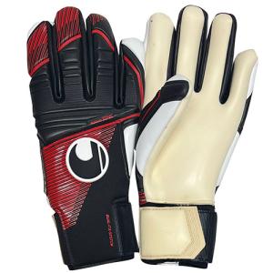 ウールシュポルト　uhlsport　パワーラインアブソルートグリップハーフネガティブ　ブラック×レッド×ホワイト　GKグローブ　キーパーグローブ　1011307-01｜soccershop-players