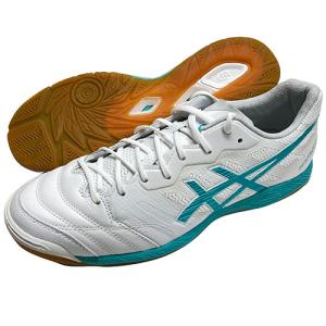 アシックス　Asics　DESTAQUE K FF　ホワイト×シーグラス　デスタッキ　フットサルシューズ　インドアシューズ　1111a217-101｜soccershop-players