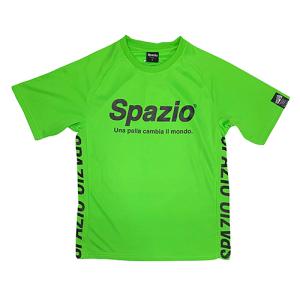 スパッツィオ　Spazio　ロゴプラシャツ　Nグリーン　サッカー　フットサル　半袖　プラクティスシャツ　GE0731 167｜soccershop-players