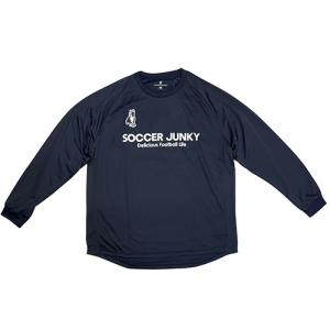 サッカージャンキー　Soccer Junky　SANTE+3 ルーズシルエット　ワークアウトシャツ　ネイビー　長袖　プラクティスシャツ　SJ22D04 21｜soccershop-players