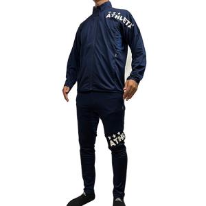 アスレタ　ATHLETA　トレーニングジャージ　上下セット　ネイビー　サッカー　フットサル　トレーニ...