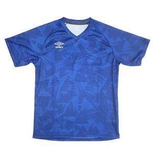 アンブロ　UMBRO　TRグラフィックセカンダリーシャツ　ソーダライトブルー　サッカー　フットサル　プラシャツ　プラクティスシャツ　練習着　UUUPJA55　SDBU｜soccershop-players