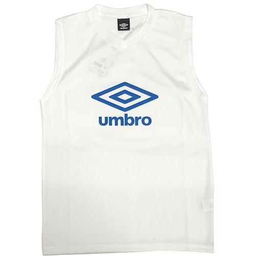 アンブロ　UMBRO　ノースリーブプラクティスシャツ　ホワイト　サッカー　フットサル　インナー　UU...