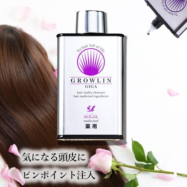 薬用グローリン・ギガ 1本 80ml 医薬部外品 発毛 発毛促進剤 女性 男性 メンズ 育毛 スカル...