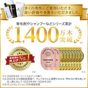 公式 チャップアップ 育毛剤 2本 シャンプー...の詳細画像3
