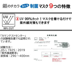 マスク 銀 日本製 洗える 抗ウイルス ウェル...の詳細画像3