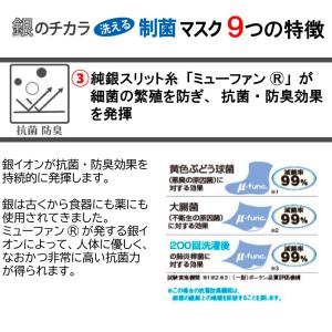 マスク 銀 日本製 洗える 抗ウイルス ウェル...の詳細画像4