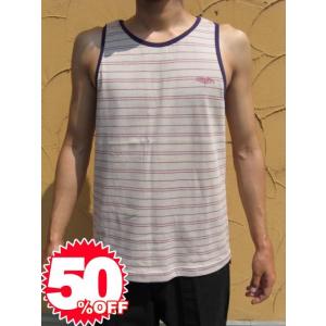 ≪1万円以上で送料無料≫★Special Sale!! 50%OFF!!★ HOMLESS BORDER TANK TOP BE 【L】｜society06