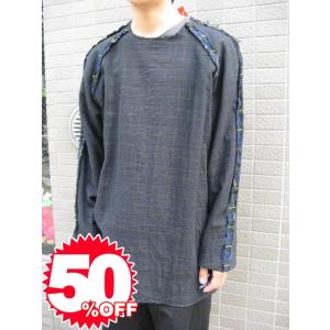 ★Special Sale!! 50%OFF!!★ FIFTH COLUMN l/s tee black check2 l｜society06