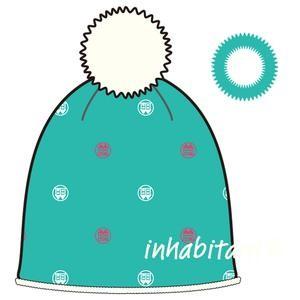 ≪1万円以上で送料無料!!≫11-12 INHABITANT GIRLS BON BEANIE　IH188HW80　ＴＱ｜society06