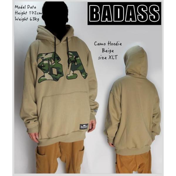 即発送≪送料無料≫&lt;br&gt;BADASS&lt;br&gt;【CAMO HOOdie】&lt;br&gt;【BEIGE】【XT...