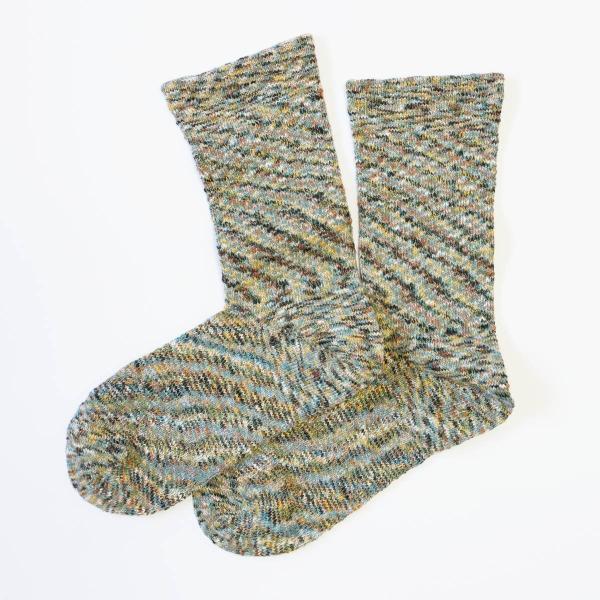 rasox ラソックス スプラッシュコットン CA060LC35 靴下 ソックス クルーソックス ユ...