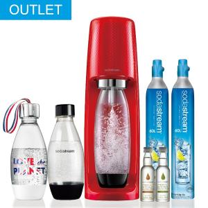 【アウトレット！】ソーダストリーム Spirit(赤) スターターキット 特別パッケージ