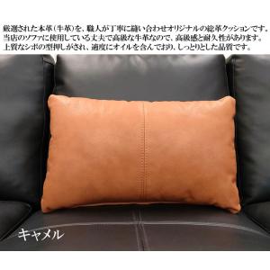 高級本革クッション ソファクッション 本革 ク...の詳細画像1