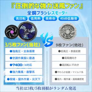 空調ベスト ファン付きベスト 空調作業服 空調...の詳細画像5