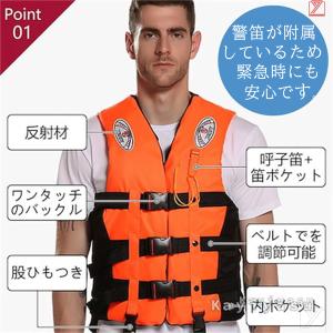 ライフジャケット お釣り フローティングベスト...の詳細画像2