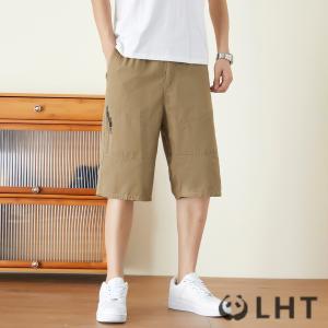 ショートパンツ メンズ 七分丈 綿100% カ...の詳細画像2
