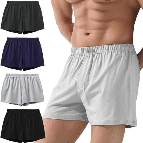 竹繊維ニット トランクス メンズ 下着 蒸れない パンツ 抗菌防臭加工 4枚セット 大きいサイズ M...