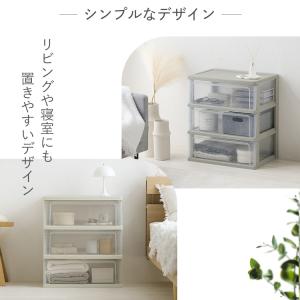 チェスト 3段 奥行40 完成品 タンス ロー...の詳細画像5