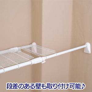 超強力伸縮ワイドメッシュ棚 突っ張り棚 伸縮棚...の詳細画像3