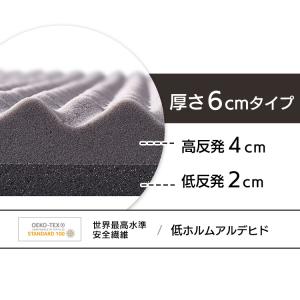 マットレス シングル 高反発 低反発 硬め リ...の詳細画像2