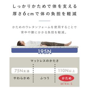 マットレス シングル 三つ折り 硬め 折りたた...の詳細画像4