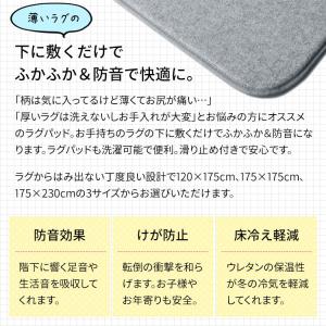ラグ 下敷き 滑り止め カーペット ラグマット...の詳細画像5