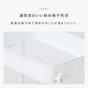 キッチンワゴン キャスター付き 3段 スリム ...の詳細画像5