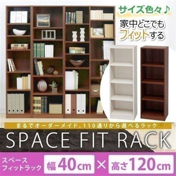 収納ボックス カラーボックス スペース フィット ラック 幅40×奥行29×高さ120cm S-SF...