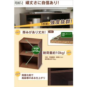 カラーボックス 2段 収納 収納ボックス おし...の詳細画像3
