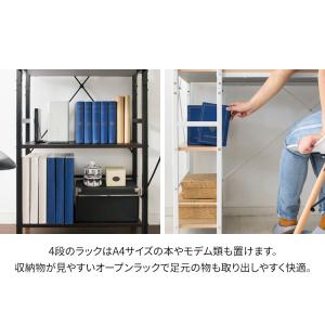 パソコンデスク 幅114 ラック付き デスク ...の詳細画像4