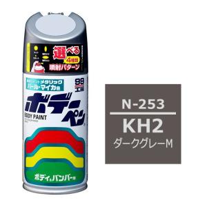 ソフト99 ボデーペン（スプレー塗料） N-253 【ニッサン・KH2・ダークグレーM】｜soft99e-mono