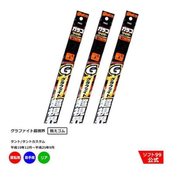 ソフト９９ ダイハツ タント/タントカスタム （平成19年12月〜平成25年9月）ガラコワイパーグラ...