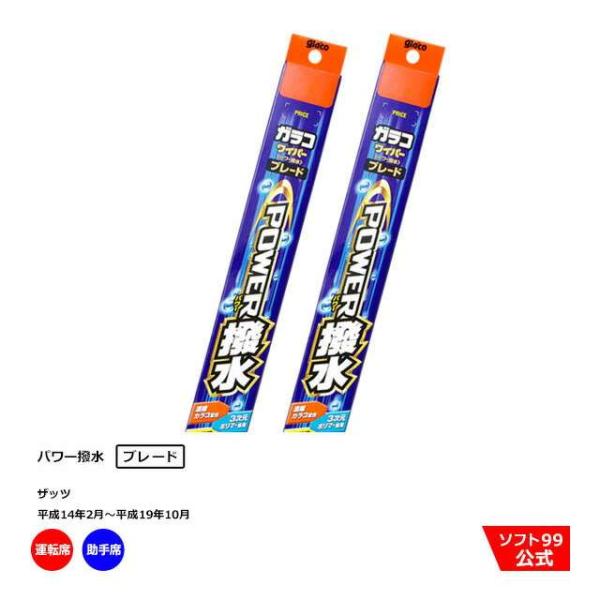 ソフト９９ ホンダ ザッツ （平成14年2月〜平成19年10月）ガラコワイパーパワー撥水 ブレード ...