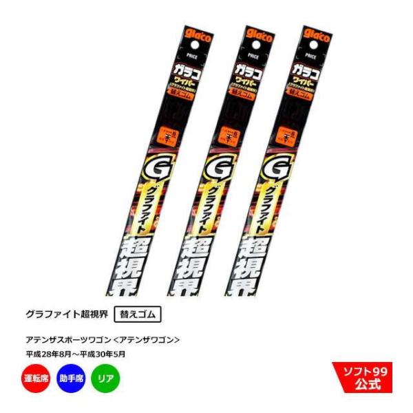 ソフト９９ マツダ アテンザスポーツワゴン＜アテンザワゴン＞ （平成28年8月〜平成30年5月）ガラ...