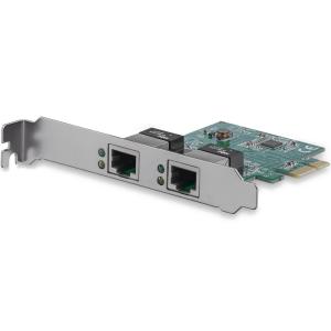 StarTech スターテック LANカード/PCIeE/x1/2x RJ45/10/100/1000Mbps/Win & Mac｜softbank-selection